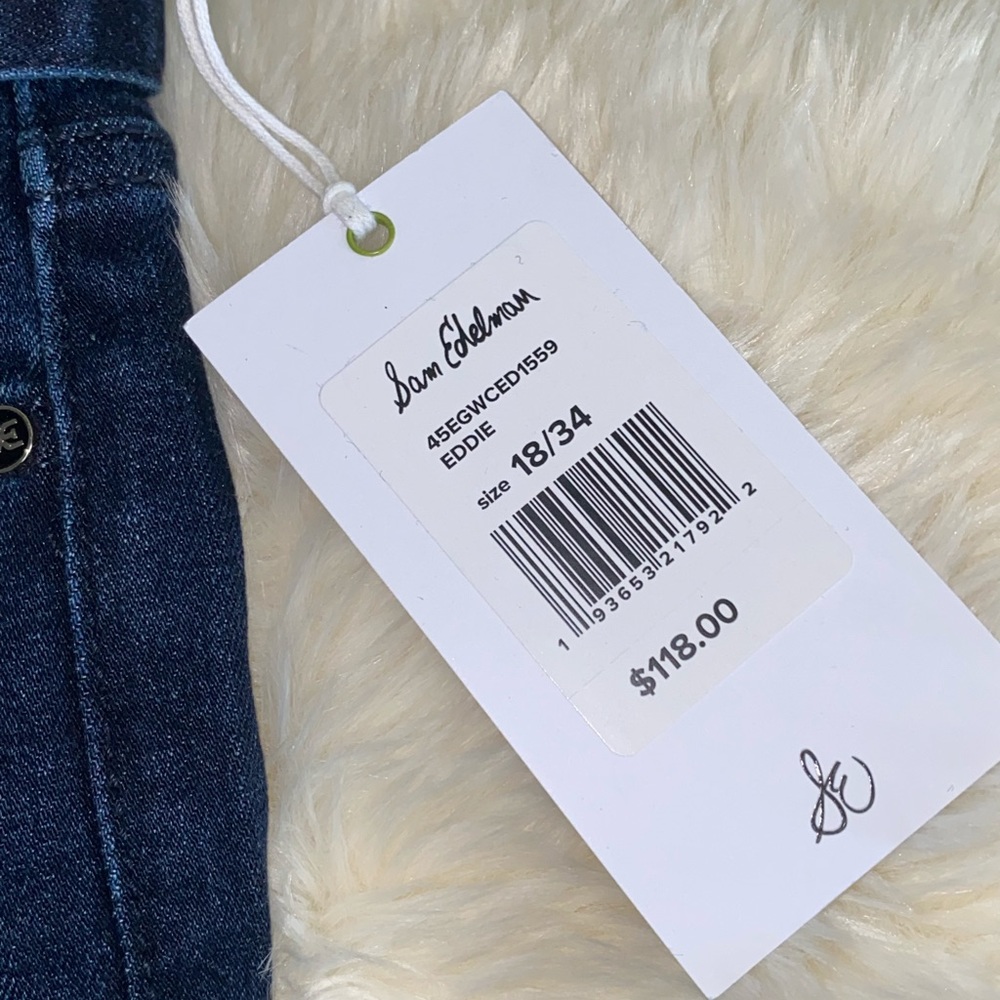 Sam Edelman The Stiletto High Waist Skinny Ankle Jeans with Tie Belt 34 - Picture 6 of 11